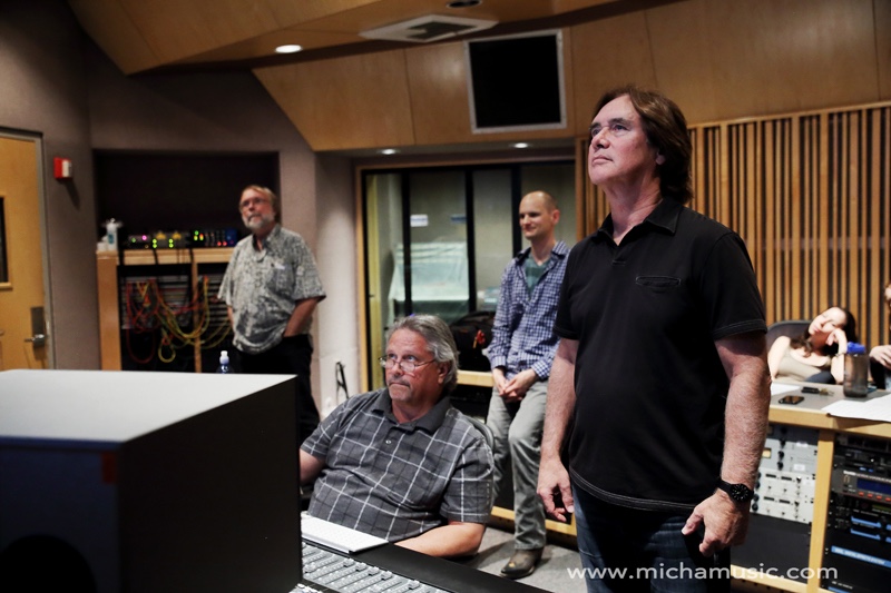 Micha Schellhaas and band recording Double Take album 2015